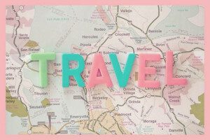 Travel around the world map
