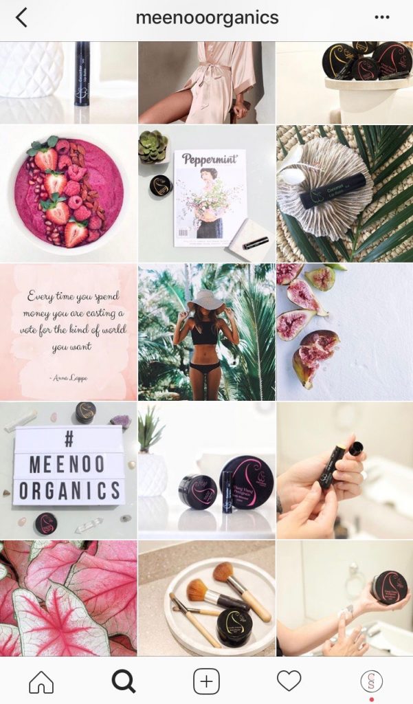 Meenoo Organics Instagram